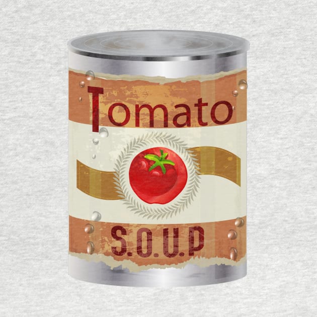 Big Can of Tomato Soup Comfort Food Graphic by FlashMac